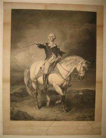 (WASHINGTON, GEORGE--PRINTS.) Group of 4 portrait engravings of Washington.